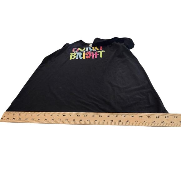 Women’s XL Bella Canvas Merry Bright Long Sleeve Graphic Christmas Tee Shirt - Picture 5 of 16